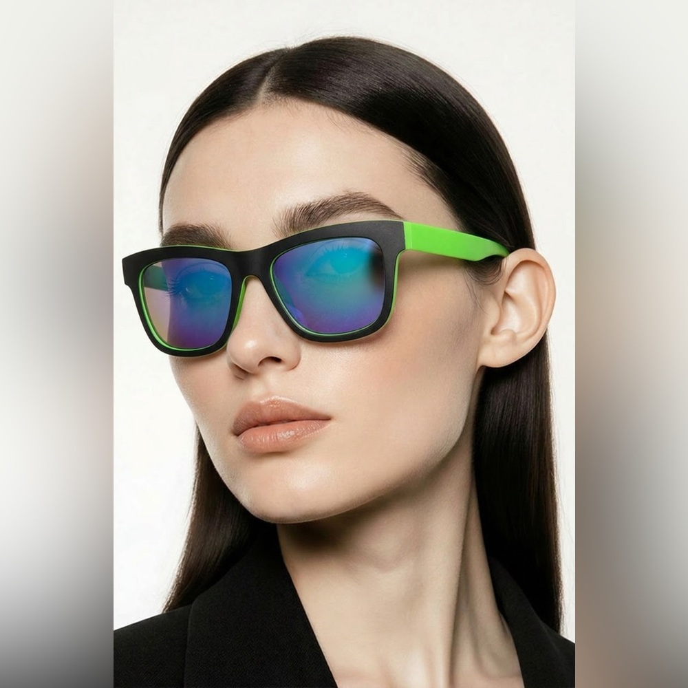 Stylish Green and Black Sunglasses